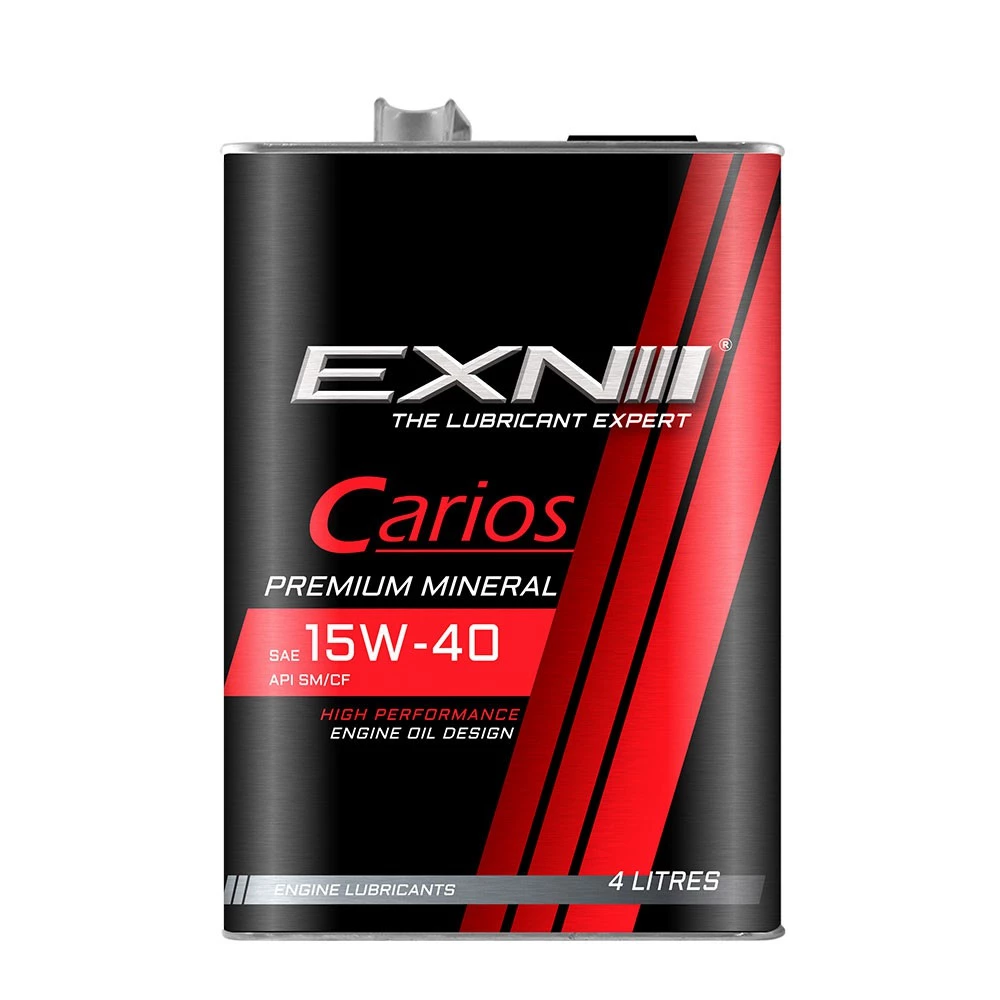 EXN Carios SAE 15W-40 SMCF Premium Mineral Engine Oil (4L) BEZZA MYVI SAGA WIRA 15W40