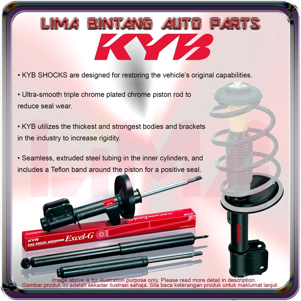 (1 Pair) Subaru Forester SJG , XV GP Front Shock Absorber Gas KAYABA KYB - Image 2