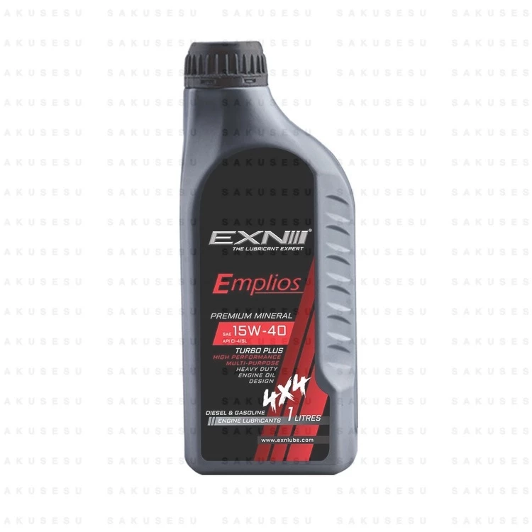EXN Emplios SAE 15W40 - Premium Mineral Engine Oil (1Liter)