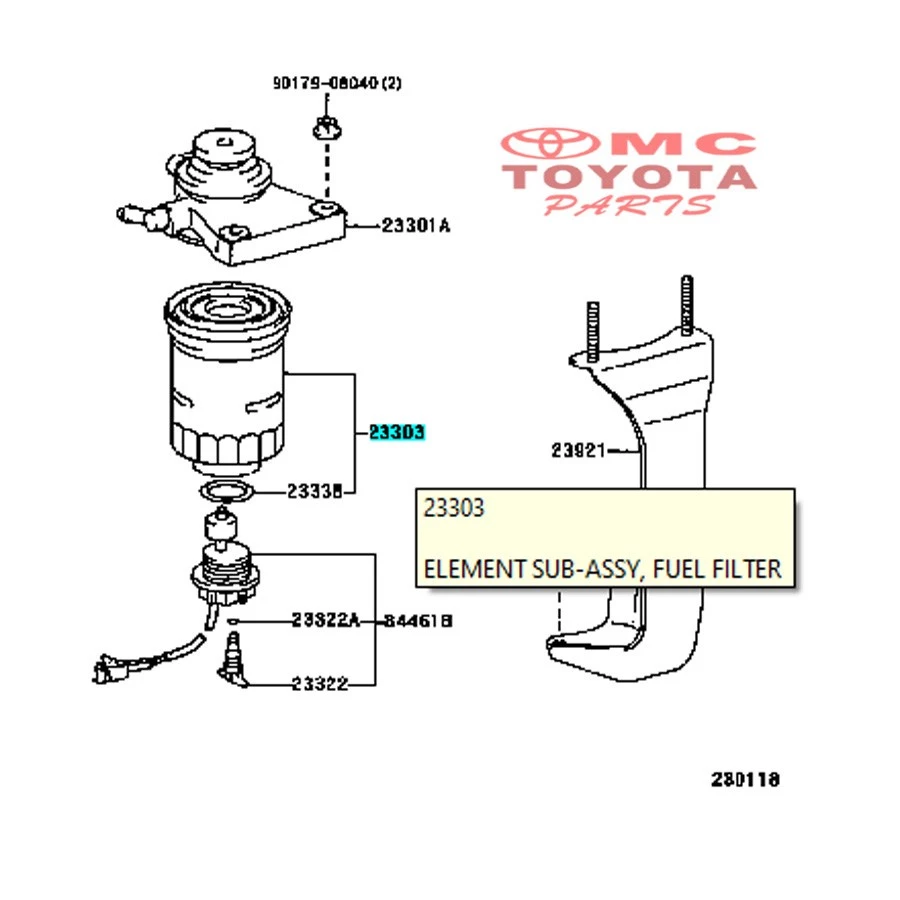 Land Cruiser HDJ80 VX80 Solar Filter Filter 23303-56040 - Image 5